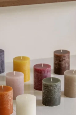 Kubbelys Rustikk 9cm rosa