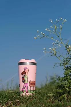 Lykketegning - Hjertets vei Termokopp rosa