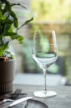 Lykketegning - Slipp drømmene fri og svev litt, Rødvinsglass 62 cl