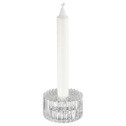 Lysestake kombi 4,3 cm glass