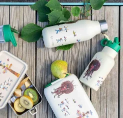 Modern House - Bukkene Bruse Drikkeflaske 0,35 l, krem/grønn