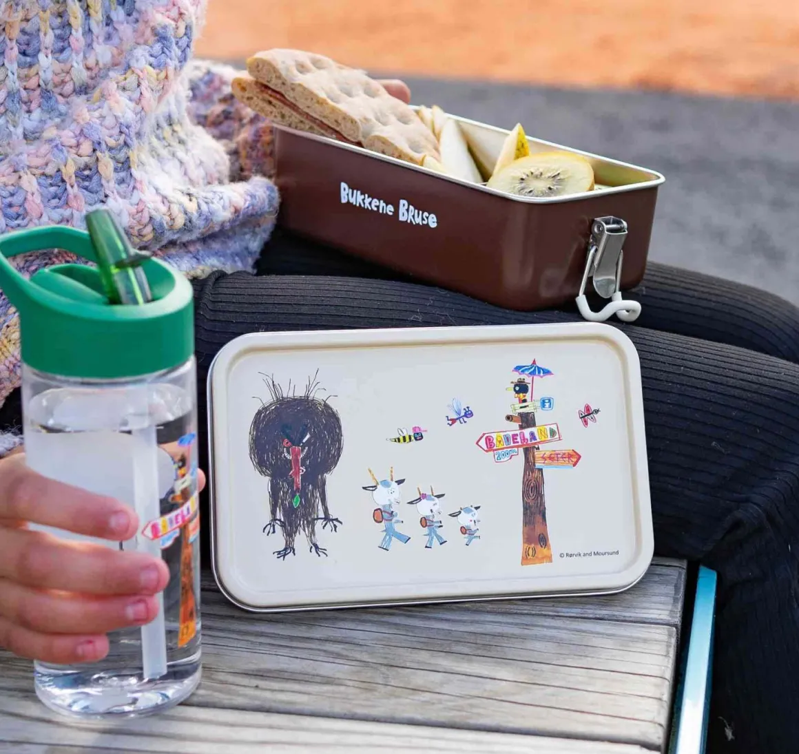 Modern House - Bukkene Bruse Drikkeflaske 0,35 l, grønn