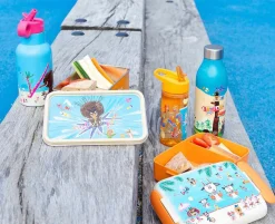 Modern House - Bukkene Bruse Drikkeflaske 0,35 l, blå/rosa