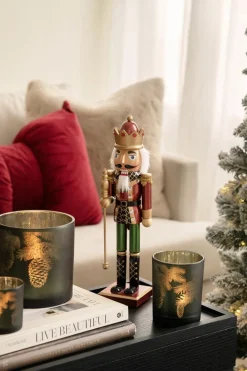 Nøtteknekker 38 cm burgunder