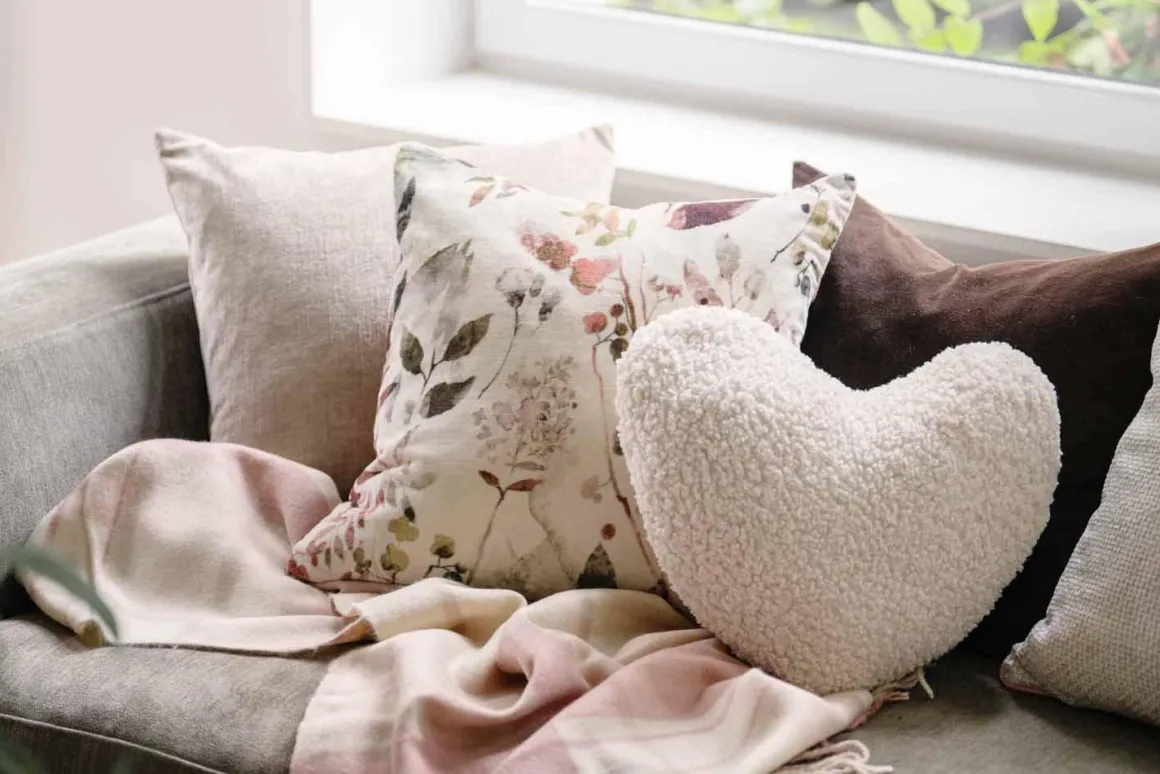 Pledd Tartan 130x170 cm rosa