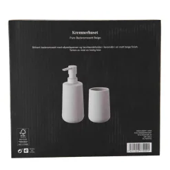 Pure Baderomssett beige