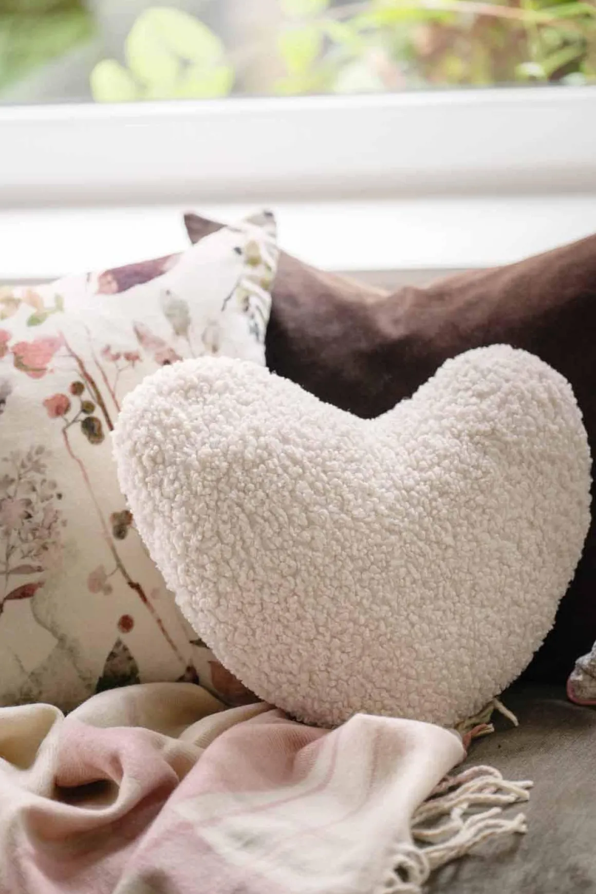 Pute hjerte 40X40 cm