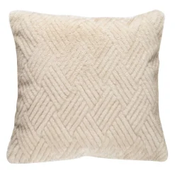 Putetrekk Faux fur grafisk 48x48 cm