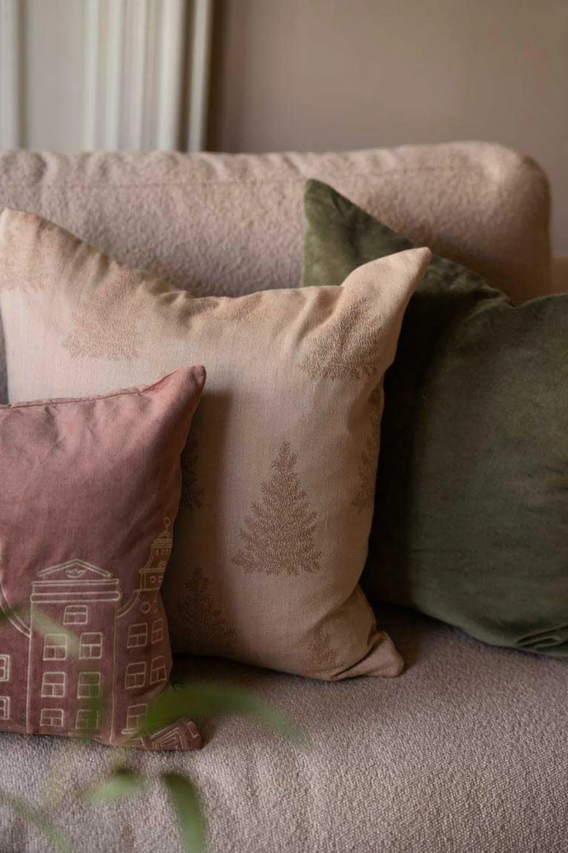 Putetrekk Granskog 48x48 cm