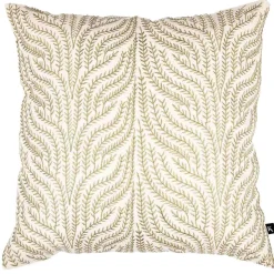 Putetrekk Gren brodert 48x48cm grønn