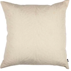 Putetrekk Gren brodert 48x48cm offwhite