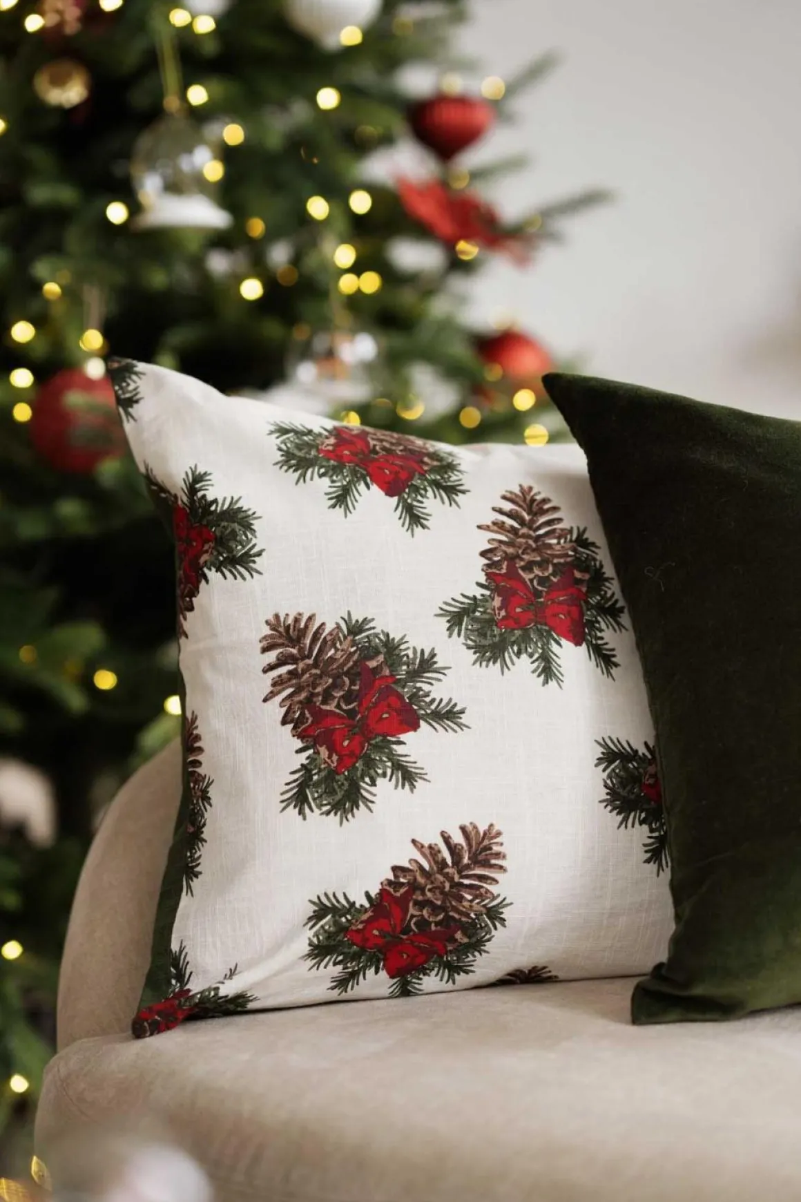 Putetrekk Julekongle 48x48cm