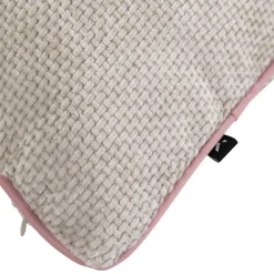 Putetrekk Kayla med piping48x48 cm lys beige