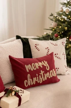 Putetrekk perler Merry Christmas 40x60cm