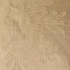 Putetrekk snøfnugg beige