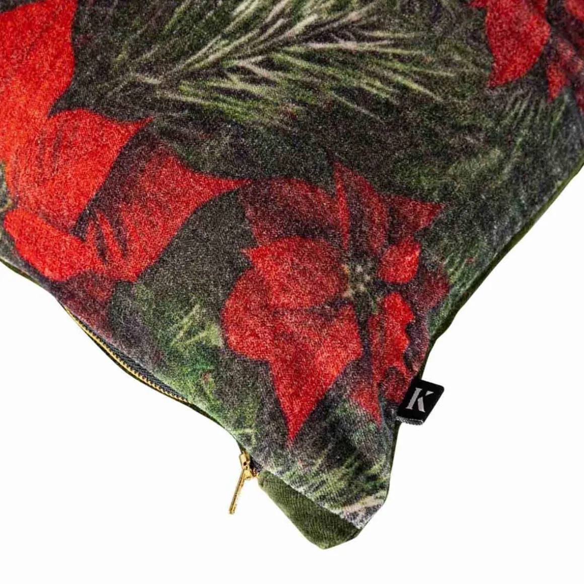 Putetrekk velur Julestjerne 48x48cm