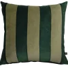Putetrekk velur striper 48x48 cm, grønn