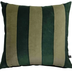 Putetrekk velur striper 48x48 cm, grønn