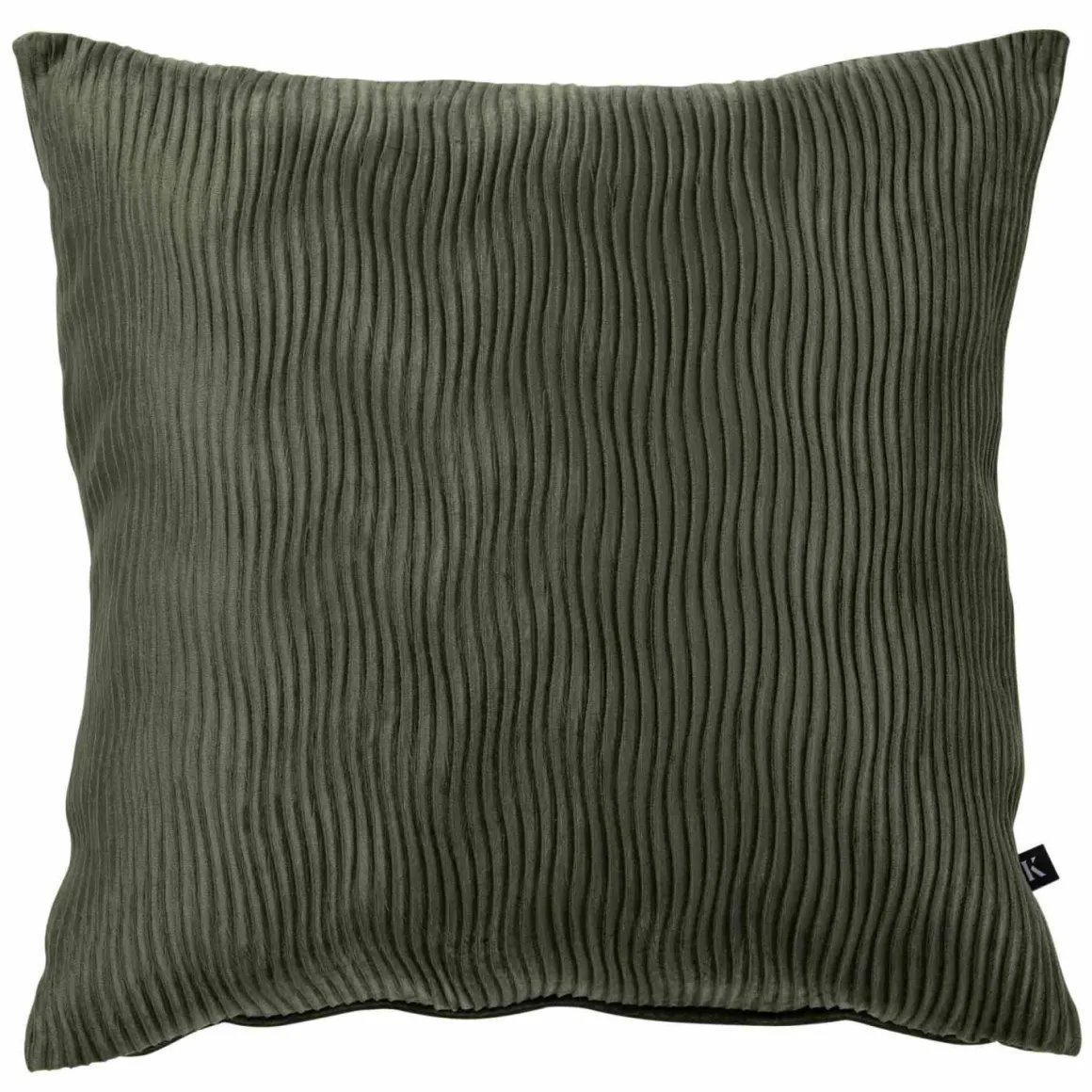 Putetrekk Waves 48x48 cm mørk grønn