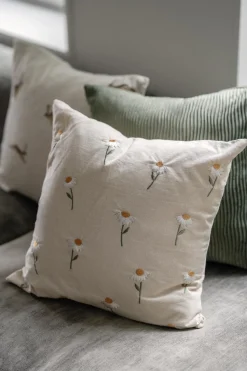 Putetrekk Waves 48x48 cm mørk grønn