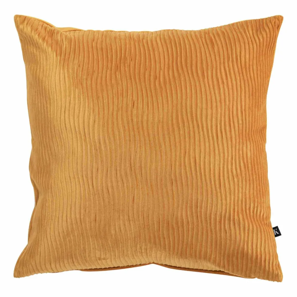 Putetrekk Waves 48x48 cm oker