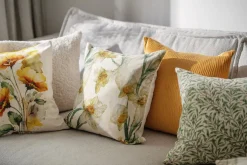 Putetrekk Waves 48x48 cm oker