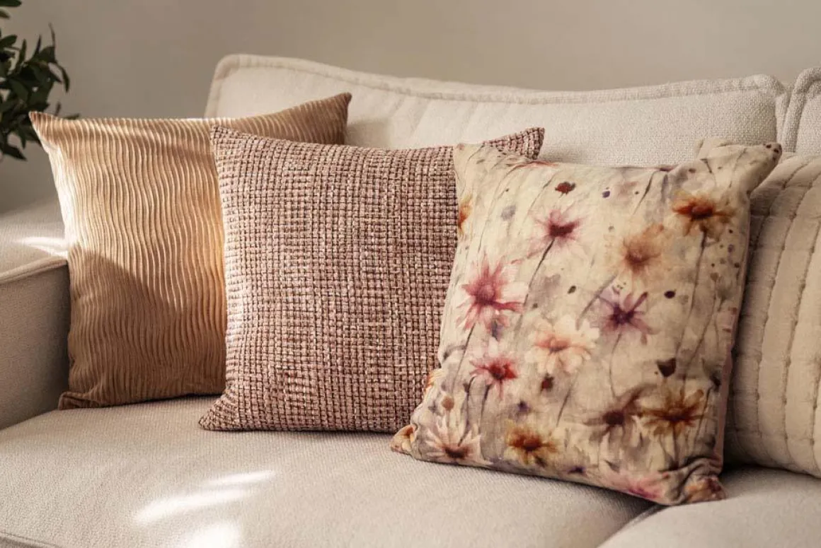 Putetrekk Waves 48x48cm Cognac