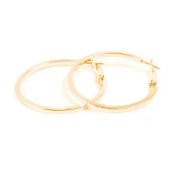 Øreringer, 40 mm, Gull