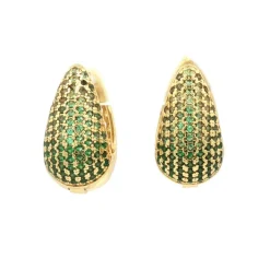 Øreringer, ombrè green G