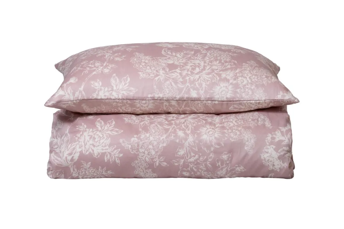 Sengesett Amalia Sateng 140x220 cm, rosa