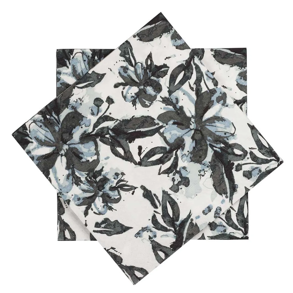 Serviett blå blomst