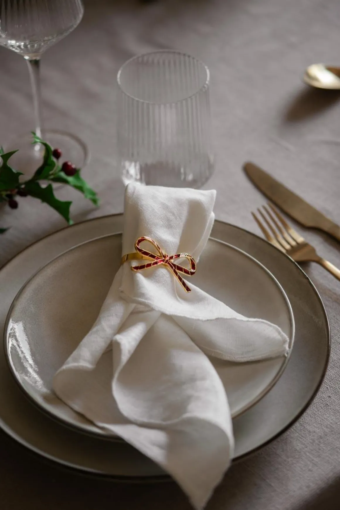 Serviett Linde lin hvit