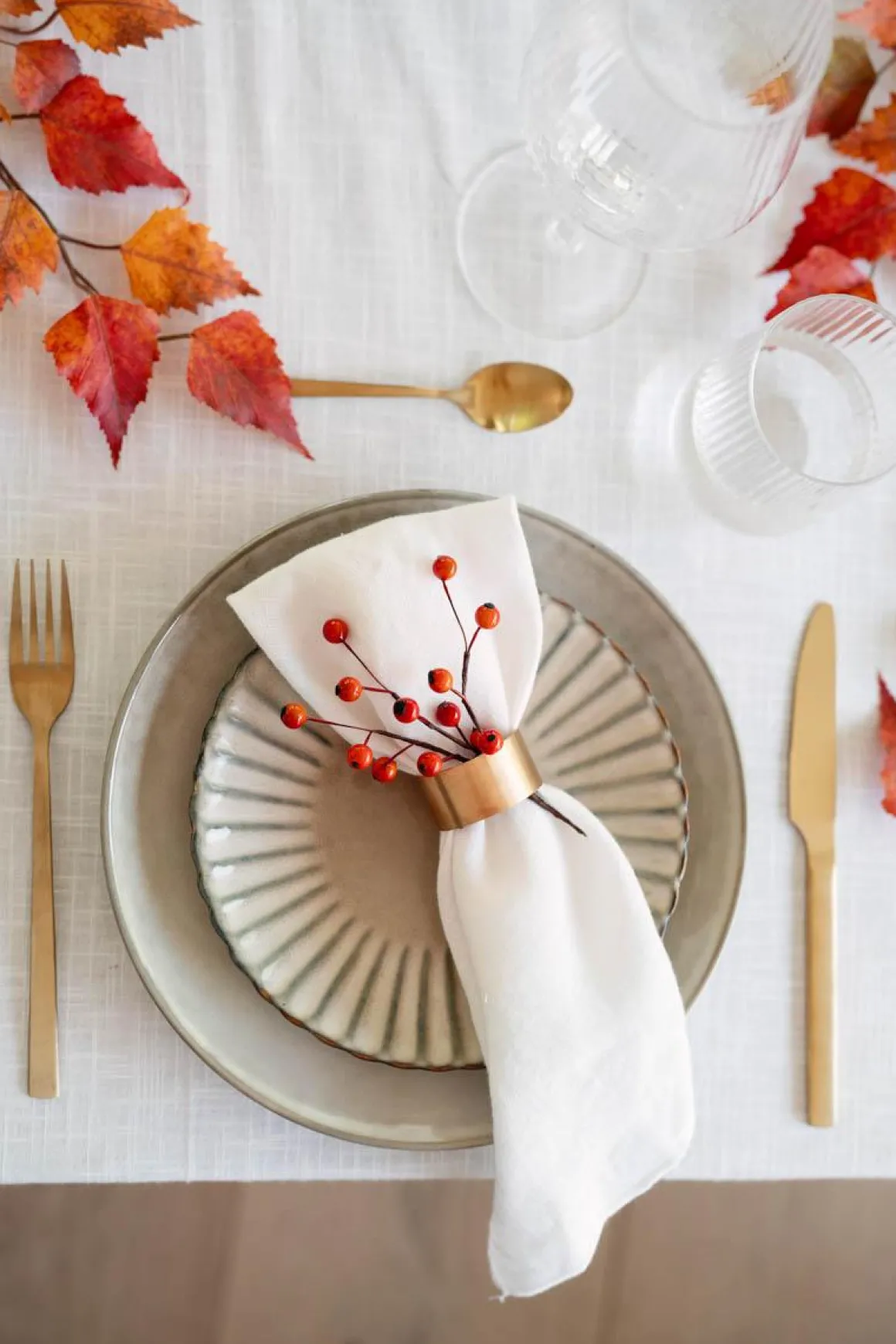 Serviett Linde lin hvit