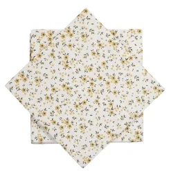 Serviett småblomster hvit