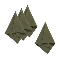 Serviett Vindel Lin 42x42cm 4pk grønn