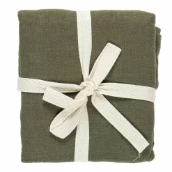 Serviett Vindel Lin 42x42cm 4pk grønn