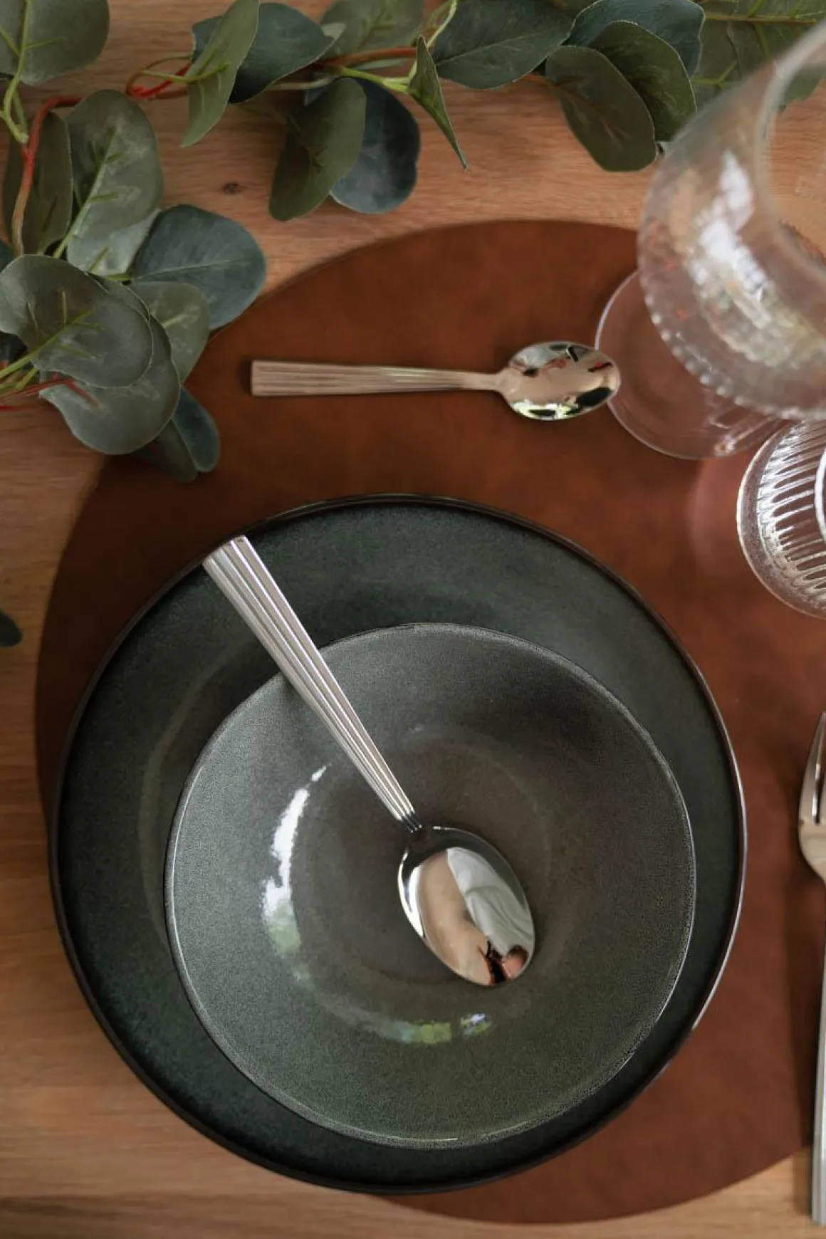 Skål Iben 18 cm grønn-blå