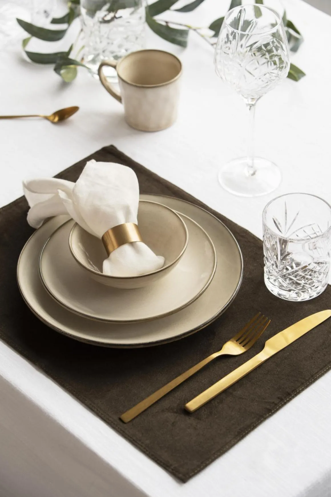 Skål Iben 14cm beige