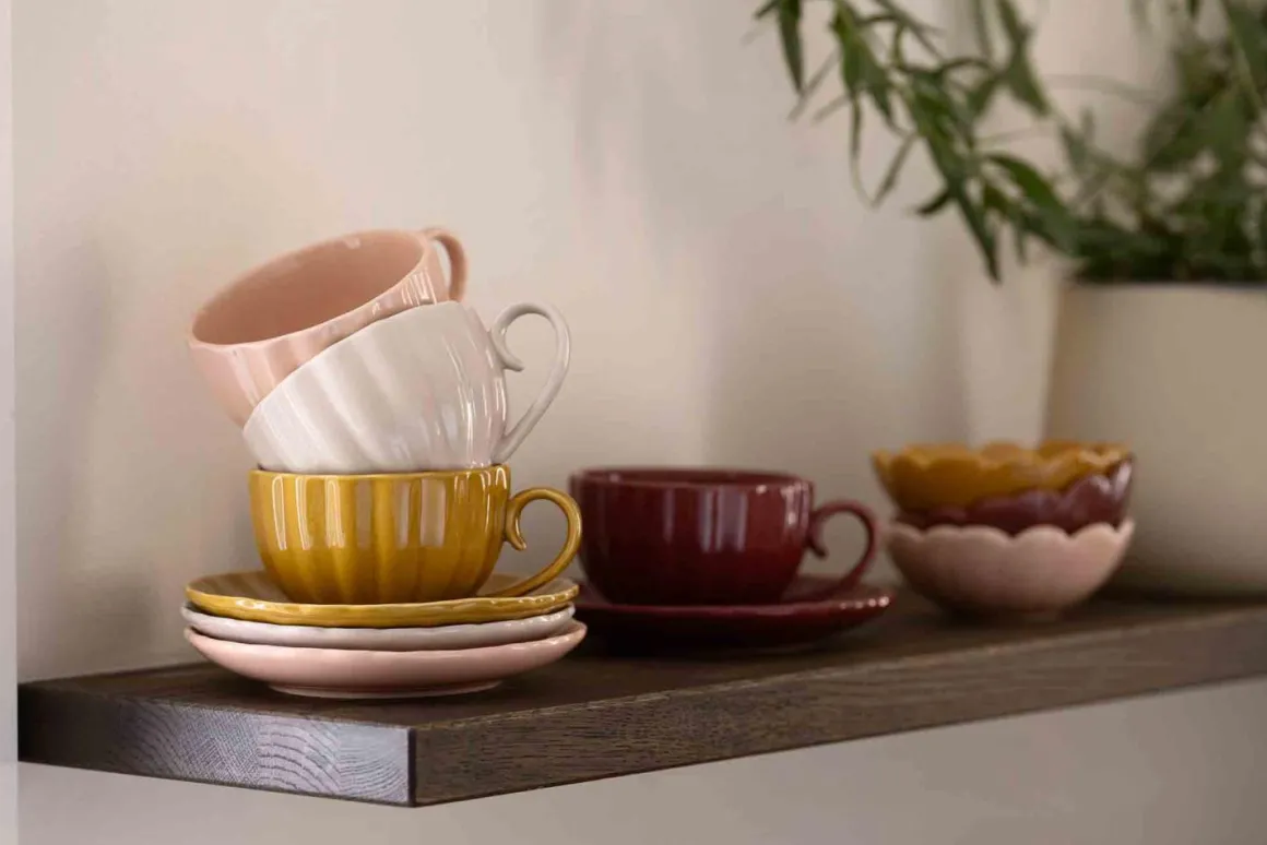 Skål Mia 11cm, burgunder