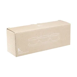 Skåler på fat stor 3 stykk