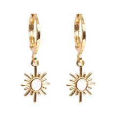 Små hoops, sol, hvit