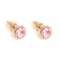 Små øredobber, rose, Gull