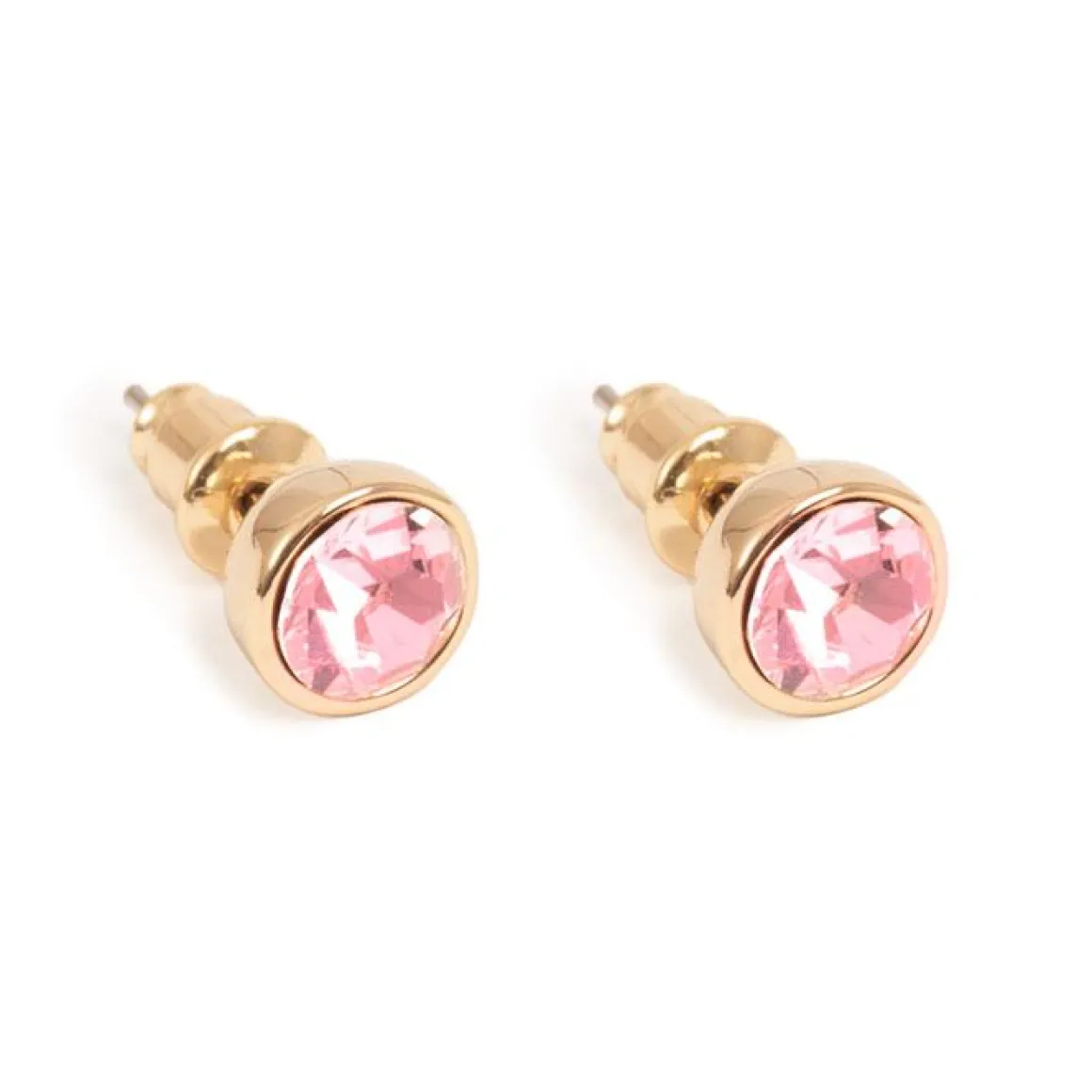 Små øredobber, rose, Gull