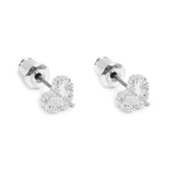 Små ørerobber, cz hjerte, Sølv