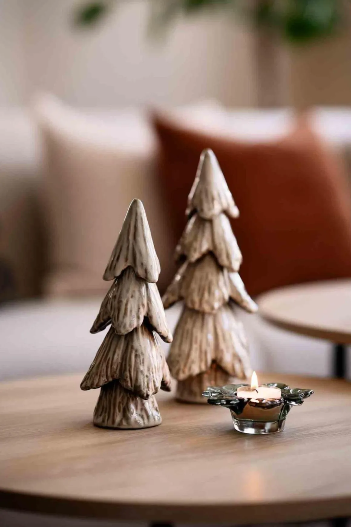 Sofabord Naima lys eik rund Ø56cm