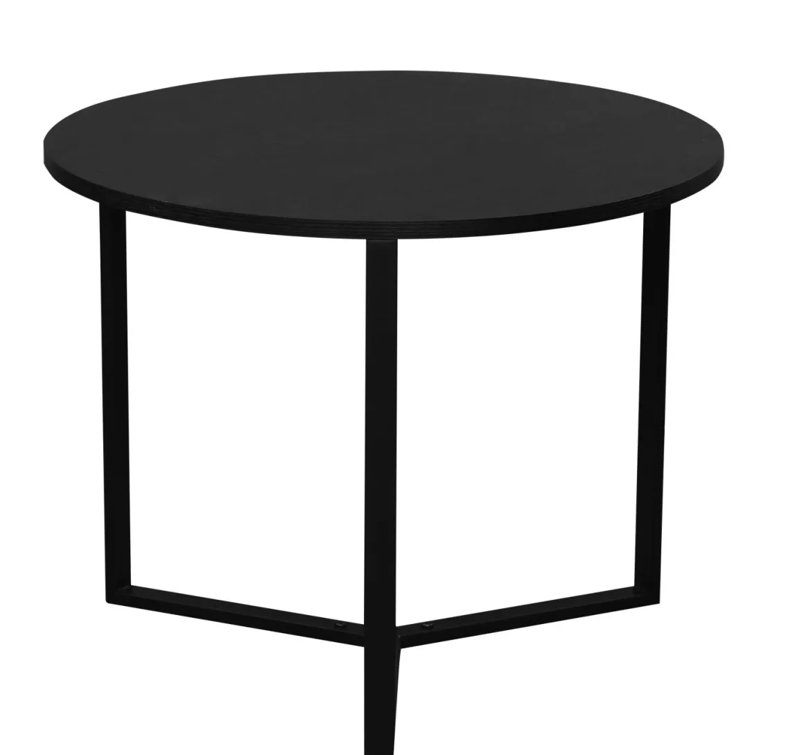 Sofabord Naima sort rund Ø56cm
