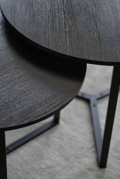 Sofabord Naima sort rund Ø56cm