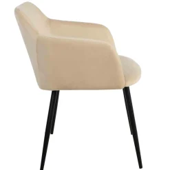 Spisestol Levi velur beige 1 stk
