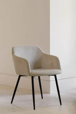 Spisestol Levi velur beige 1 stk