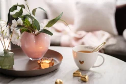 Telysholder Blomst 3,8 cm brun